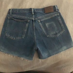 Vintage faded wrangler cut off jean shorts